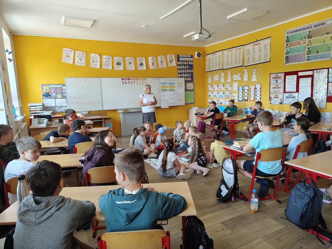 Bezva den dětí 5. třídy a předškoláků z MŠ